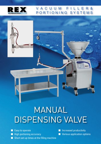 Manual dispensing valve