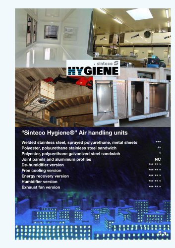 “Sinteco Hygiene®” Air handling units