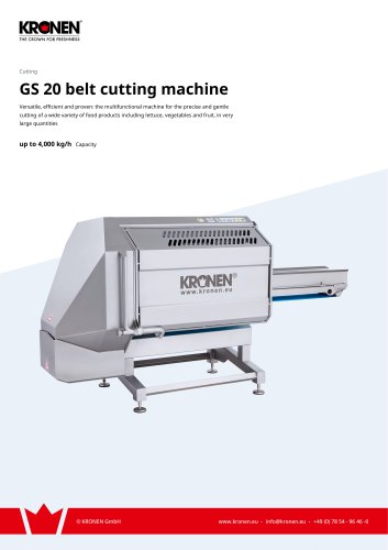 GS 20 belt cutting machine