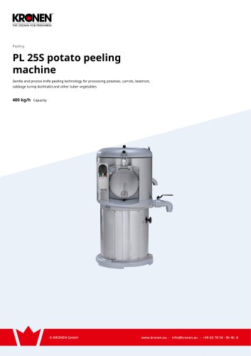 PL 25S potato peeling machine