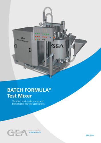 Batch Formula® Test Mixer