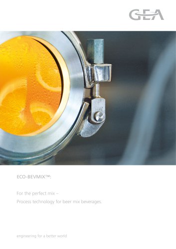 ECO-BEVMIXTM - Process technology for beer mix beverages