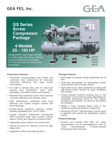 GS Series Screw Compressor Package