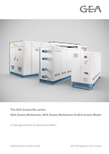 The GEA Grasso Blu series: GEA Grasso BluAstrum, GEA Grasso BluGenium & GEA Grasso BluAir