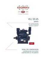 VS / 2S-VS SERIES OPEN TYPE COMPRESSORS