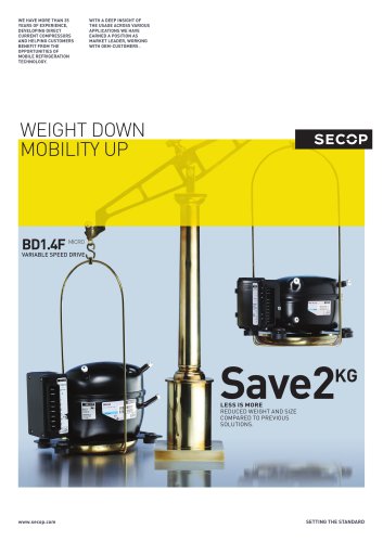 BD1.4F-VSD Weight down - Mobility up (technical data, inch connectors)