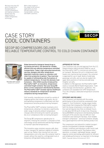 Secop Cool Containers