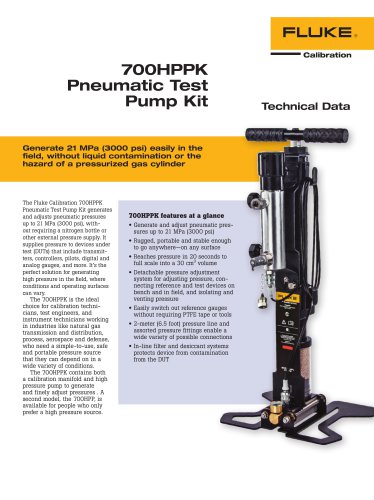 700HPPK Pneumatic Test Pump Kit