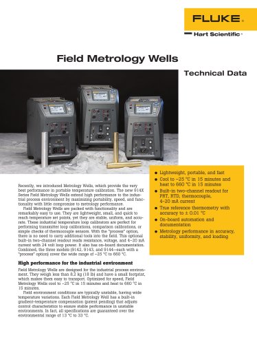 Field Metrology Wells