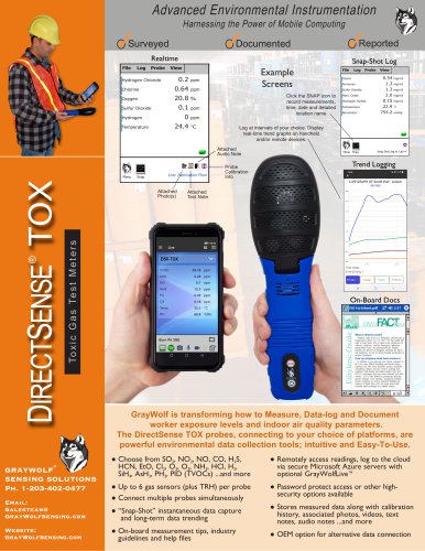 DirectSense TOX Toxic Gas Meter