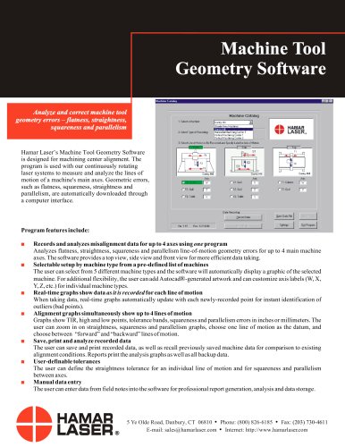 Machine Tools Geometry Software