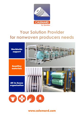 Non-woven slitter-rewinder and spooling line range