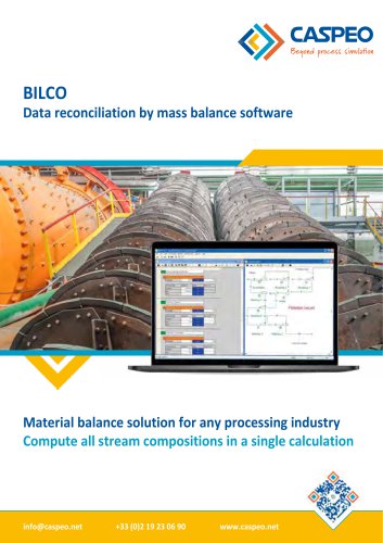 BILCO - Data reconciliation by mass balance software