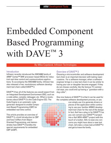 Embedded Component Based Programming with DAVE? 3