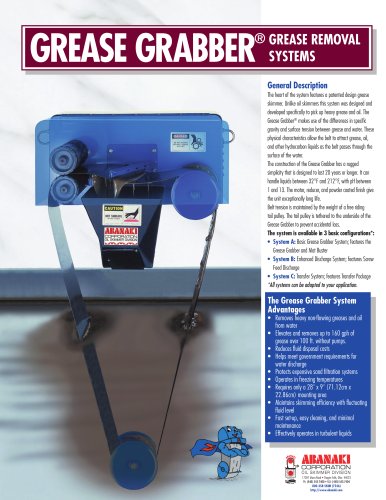 Grease Grabber™ Grease Removal Systems  