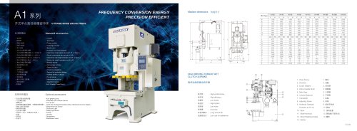 C-Frame single crank stamping press A1 series