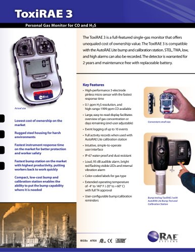 ToxiRAE 3 Datasheet