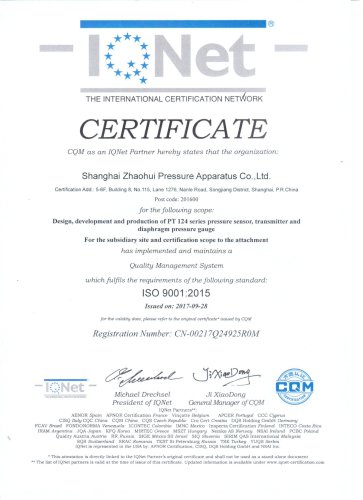 ISO Certificate