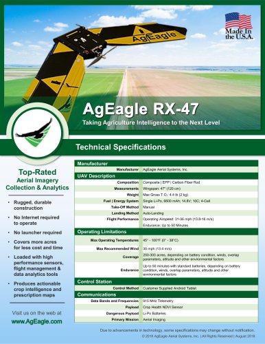 AgEagle RX-47 UAV