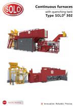 SOLO Swiss 302 Conveyor Belt Furnace with quenching tank