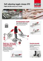 Self-adjusting toggle clamps STC