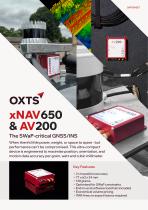 xNAV650 / AV200 GNSS/INS