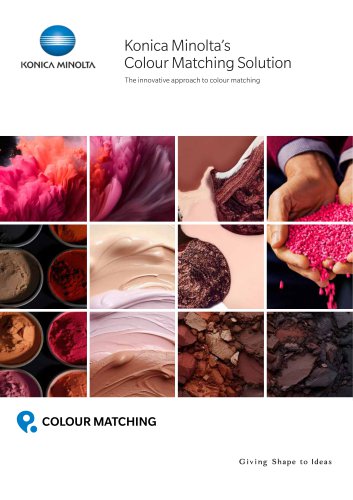 Konica Minolta&rsquo;s Colour Matching Solution