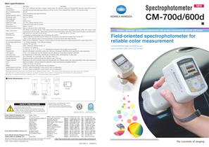 Spectrophotometers / Portable CM-700d/600d