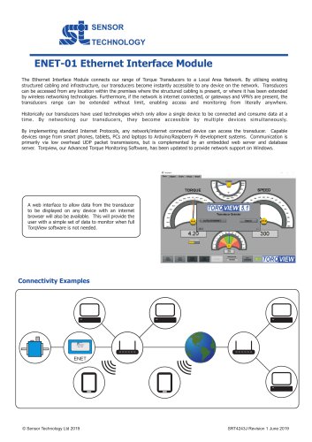 Ethernet Module (ENET-01) for Torque Transducers