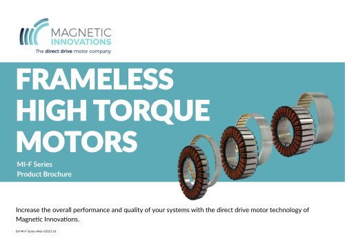 FRAMELESS HIGH TORQUE MOTORS