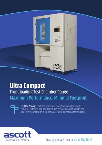 Ultra Compact Front loading Test Chamber Range