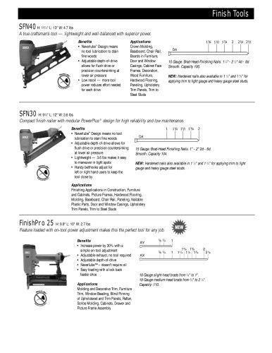 Finish Tools (Nailers)
