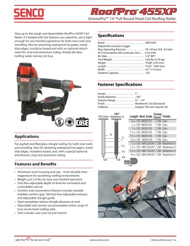 RoofPro455XP 1 3/4" Coil Nailer