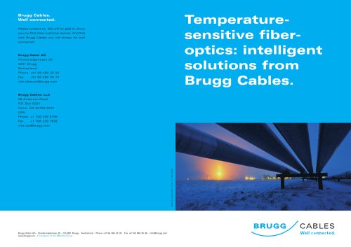 Temperature-sensitive fibre-optics