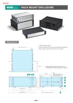 MSR series - RACK MOUNT ENCLOSURE