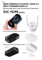 SIM series - WALL MOUNT IoT SMALL PLASTIC ENCLOSURE