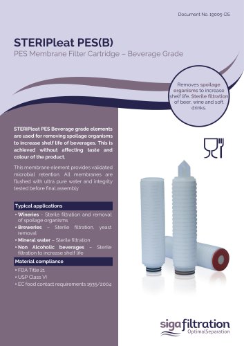 19005- DS STERIPleat PES(B)