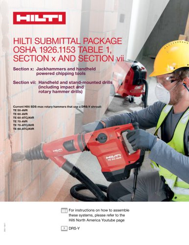OSHA 1926.1153, Section X and VII