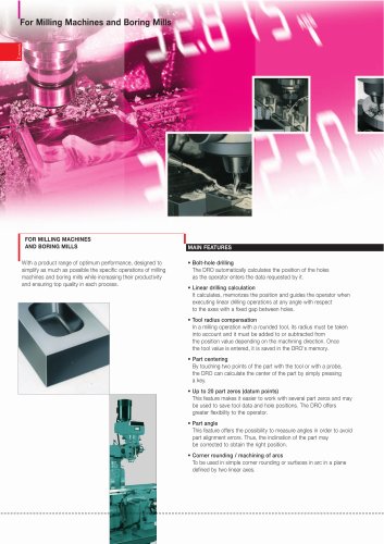 Innova series For Milling Machines and Boring Mills