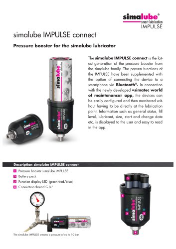 simalube IMPULSE connect - Technical data