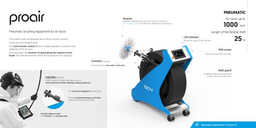 PROAIR. Brushing robot for duct cleaning