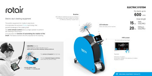 ROTAIR. Brushing robot for duct cleaning