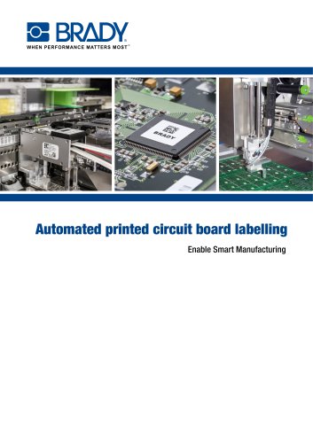 Automated printed circuit board labelling brochure