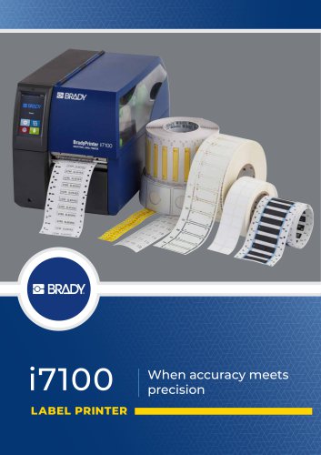 BradyPrinter i7100 Industrial Label Printer