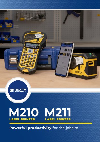 M210 Label Printer / M211 Label Printer Brochure