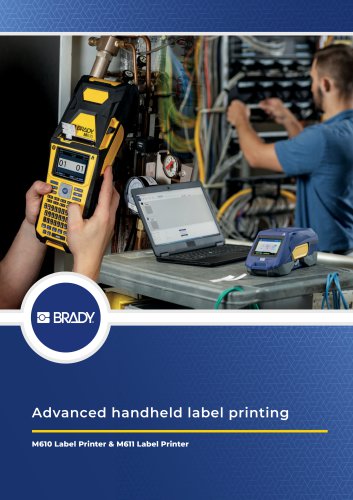 M610 & M611 Label Printer brochure