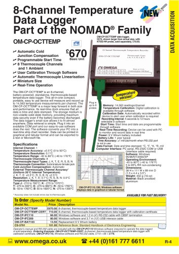 8 Channel Thermocouple Datalogger