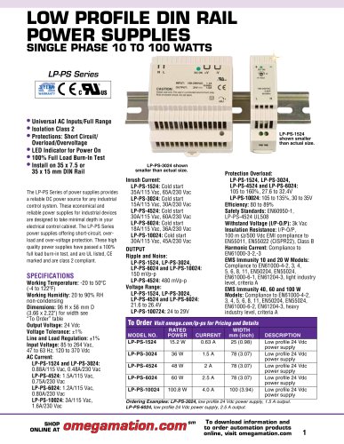 LP-PS Series Power Supplies