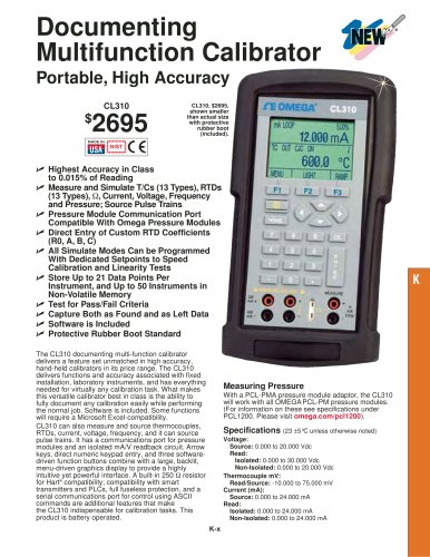 Multifunction Calibrator  CL310