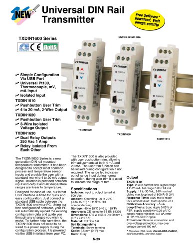 Universal DIN Rail Transmitter